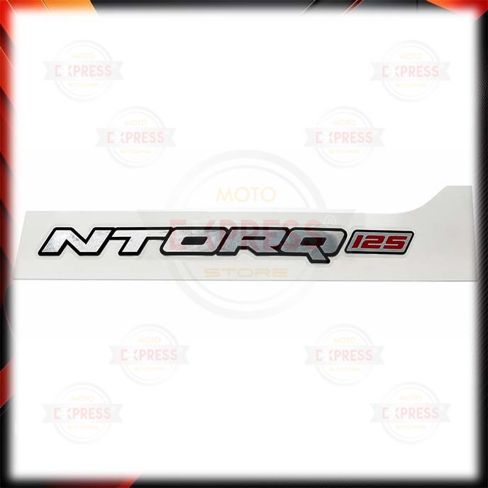 Tvs Ntorq125 Sağ 3D Yan Kapak Amblemi Yazısı Gri