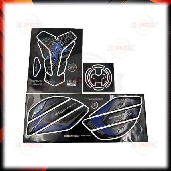 Suzuki GSX-R 1300 Hayabusa Gen3 21-26 Uyumlu Tankpad Depo Yan Ped Seti