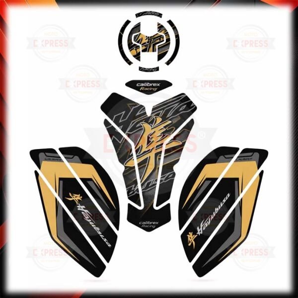 Suzuki GSX-R 1300 Hayabusa Gen3 21-26 Uyumlu Tankpad Depo Yan Ped Seti