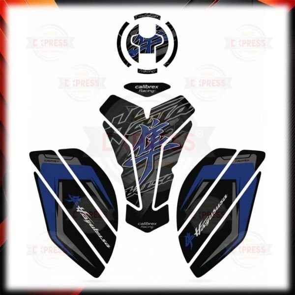 Suzuki GSX-R 1300 Hayabusa Gen3 21-26 Uyumlu Tankpad Depo Yan Ped Seti Gri