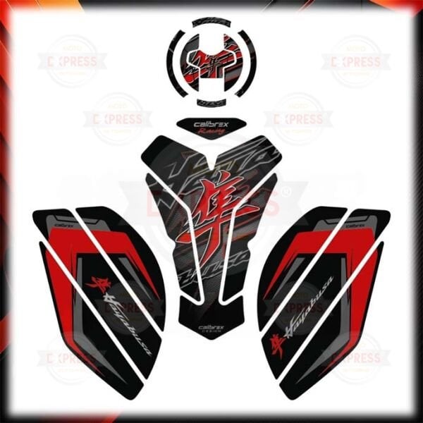 Suzuki GSX-R 1300 Hayabusa Gen3 21-26 Uyumlu Tankpad Depo Yan Ped Seti Gri