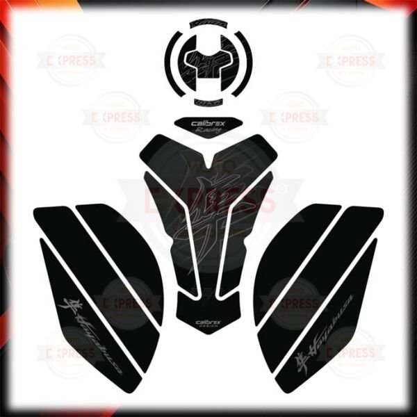 Suzuki GSX-R 1300 Hayabusa Gen3 21-26 Uyumlu Tankpad Depo Yan Ped Seti