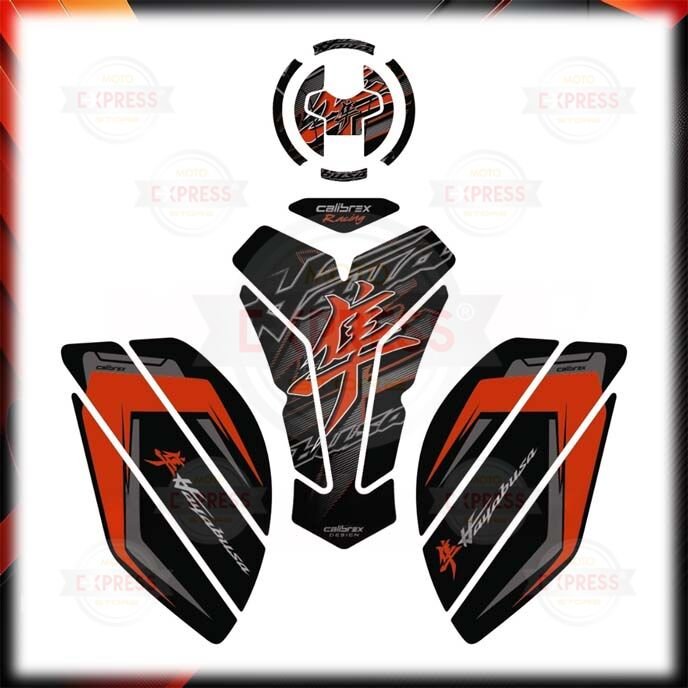 Suzuki GSX-R 1300 Hayabusa Gen3 21-26 Uyumlu Tankpad Depo Yan Ped Seti Turuncu