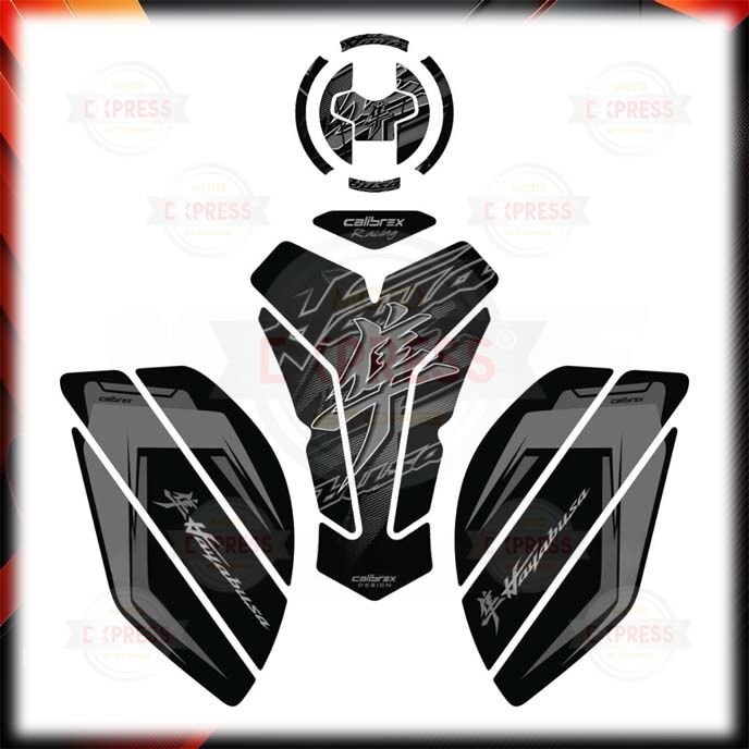 Suzuki GSX-R 1300 Hayabusa Gen3 21-26 Uyumlu Tankpad Depo Yan Ped Seti Gri