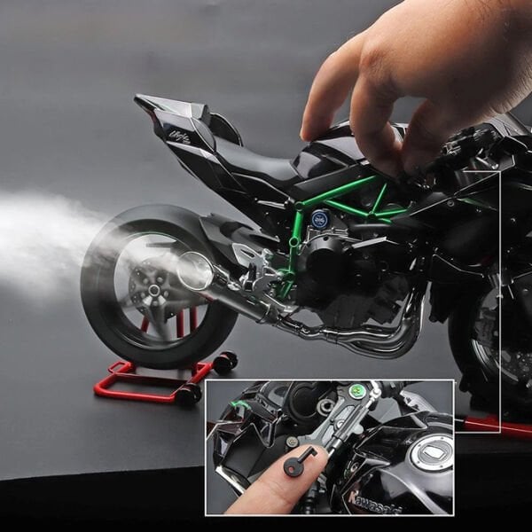 Kawasaki H2R 1:6 Ölçek Maket Çalışan Model Motosiklet