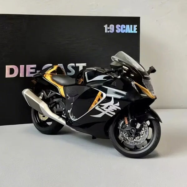 Suzukı Hayabusa Gen3 1:9 Ölçek Maket Model Motosiklet Siyah