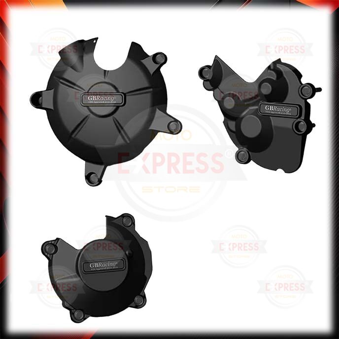 GBRacing Kawasaki ZX-6R 2007-2008 Motor Blok Koruma Kapağı Seti