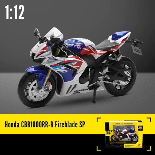 Honda CBR1000RR-R 1:12 Ölçek Maket Model Motosiklet Beyaz