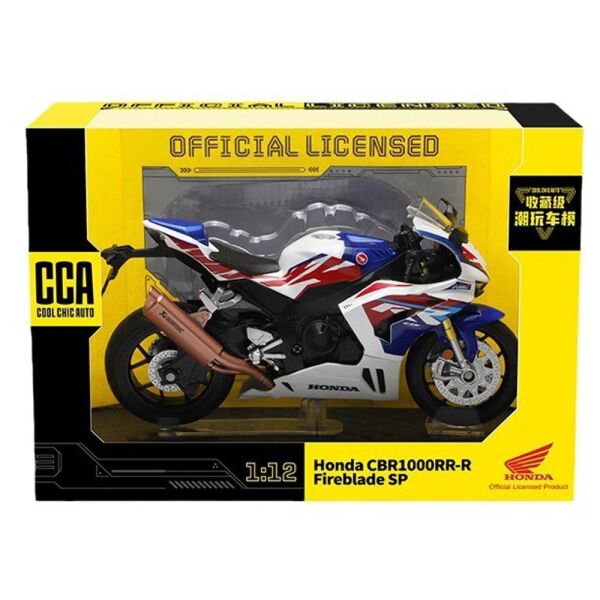 Honda CBR1000RR-R 1:12 Ölçek Maket Model Motosiklet Beyaz