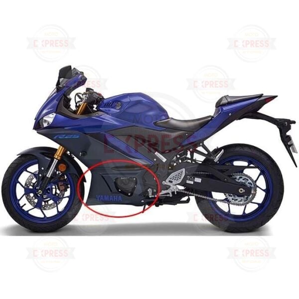 Yamaha Yzf R25 2022-2024 Sol Alt Sakal Çene Grenajı Paneli Mat Mavi A