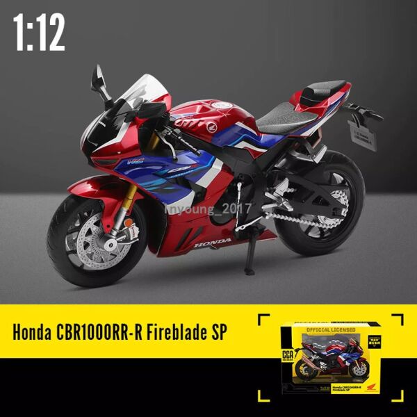 Honda CBR1000RR-R 1:12 Ölçek Maket Model Motosiklet Kırmızı