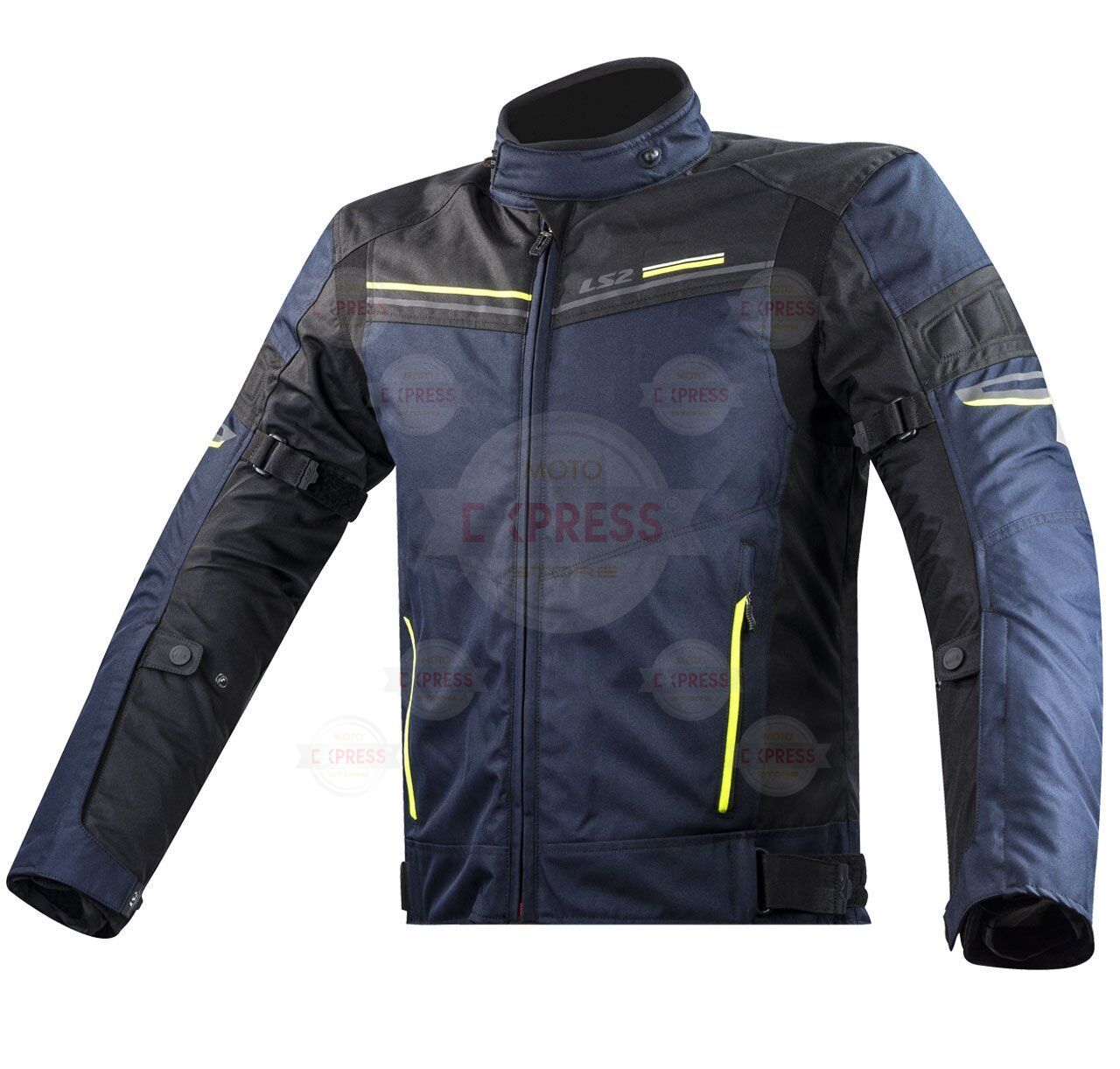 Ls2 Shadow Mont Mavi-Siyah-Neon Sarı