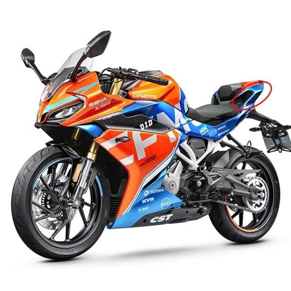 CFMoto 250SR 2023-2025 Sol Arka Sele Altı Küçük Kuyruk Grenajı Mavi A