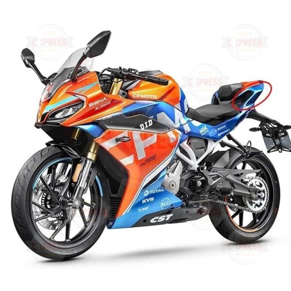 CFMoto 250SR 2023-2025 Sol Arka Sele Altı Küçük Kuyruk Grenajı Mavi A