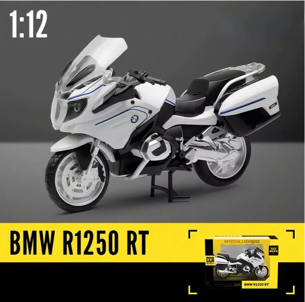 Bmw R1250 RT 1:12 Ölçek Maket Model Motosiklet Beyaz