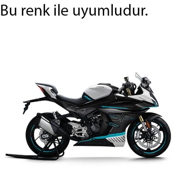 CFMoto 450SR 2022-2025 Sağ Depo Önü Grenajı Paneli Parlak Siyah - Beyaz Motor İçin