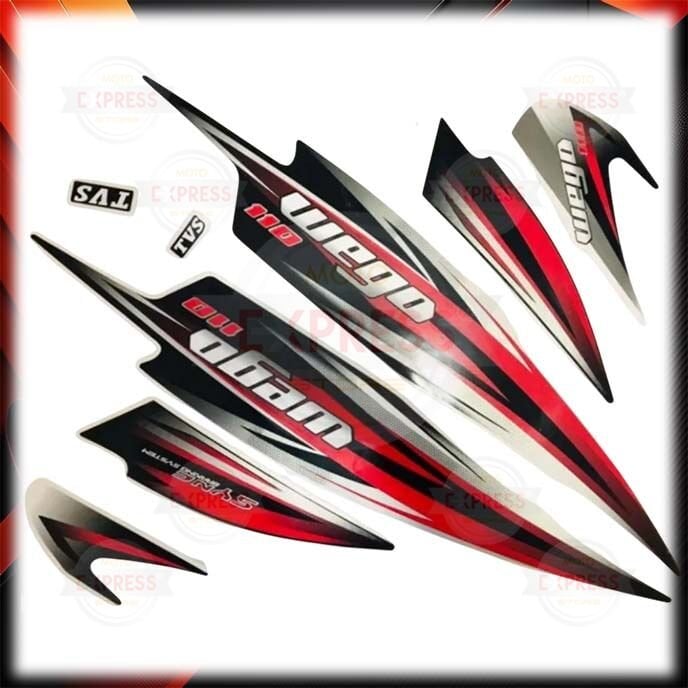 Tvs Wego 110 Arma Sticker Amblem Seti Siyah
