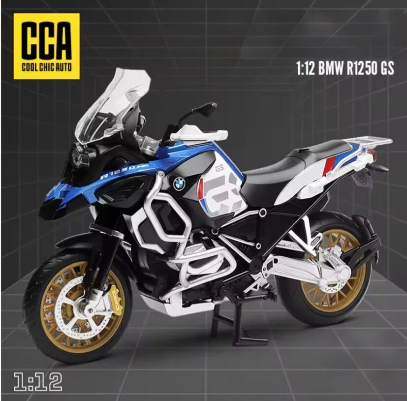 Bmw R1250 GS 1:12 Ölçek Maket Model Motosiklet MAVİ BEYAZ
