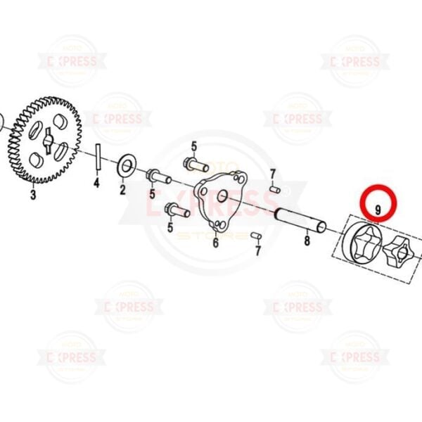 CFMoto 250NK 250SR 250CLX 2018-2025 Yağ Pompası Rotoru