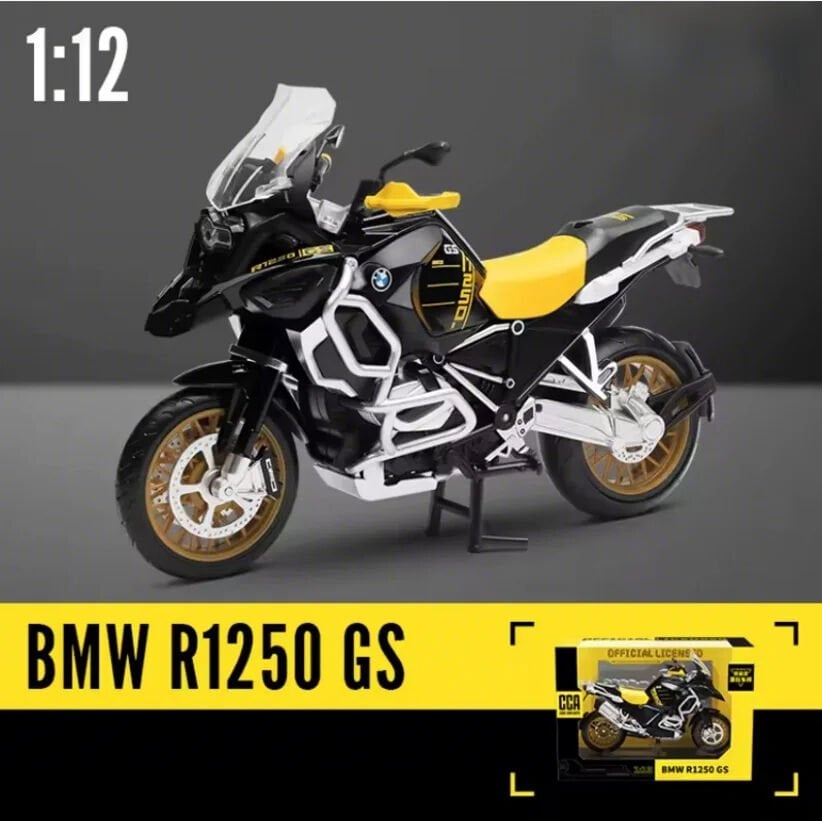 Bmw R1250 GS 1:12 Ölçek Maket Model Motosiklet Siyah