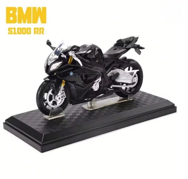 Bmw S1000RR 1:12 Ölçek Maket Model Motosiklet Siyah