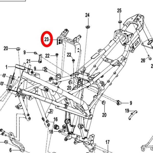 CFMoto 250NK 250SR 2018-2025 Benzin Yakıt Deposu Alt Bağlantı Braketi Demiri A