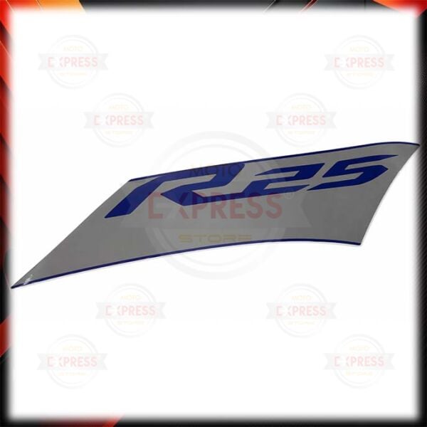 Yamaha YZF R25 2020 Mavi-Gri Sağ Sinyal Grenajı Etiketi Sticker