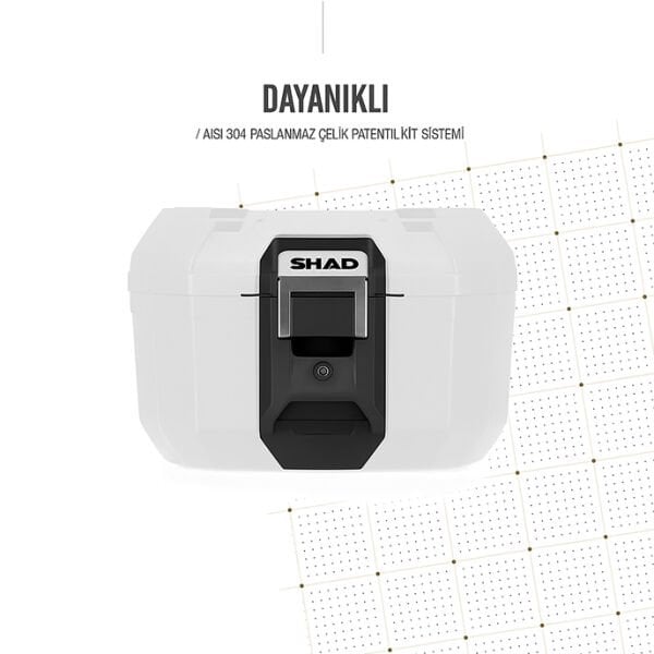 Shad TR41 Terra Alümünyüm Kapaklı Arka Çanta Siyah