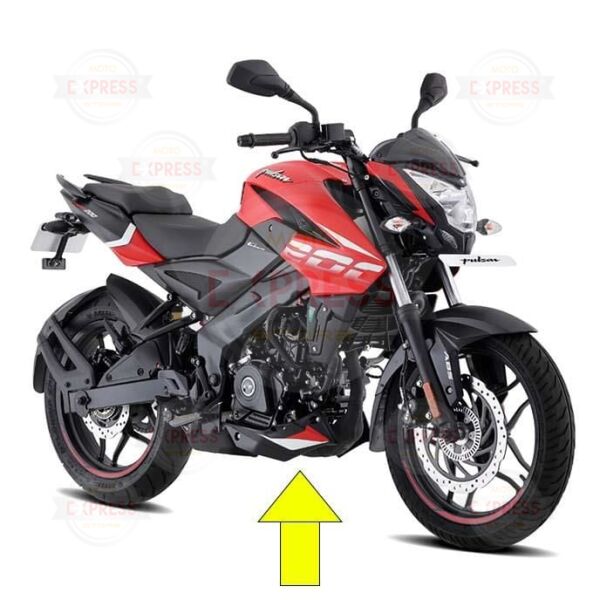 Bajaj Pulsar Ns200 2021-2023 Alt Sakal Çene Stickeri Etiketi Kırmızı-Beyaz A