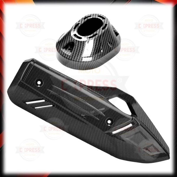 Honda Pcx125 Deluxe 2021-2026 Karbon Desenli Egzoz Muhafazası Koruması Seti