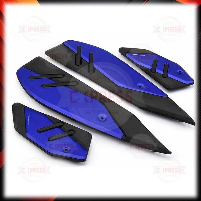 Yamaha Xmax250 TFT 2024-2026 4'lü Alüminyum Metal Alt Basamak Paspas Seti Mavi
