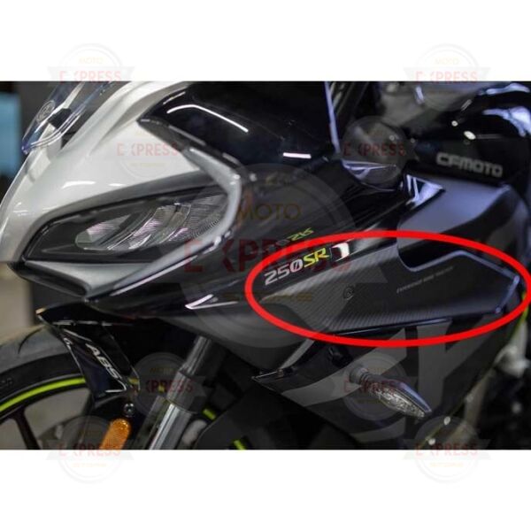 CFMoto 250SR 2020-2025 Sol Ön Büyük Grenaj Üstü Karbon Paneli Parça A