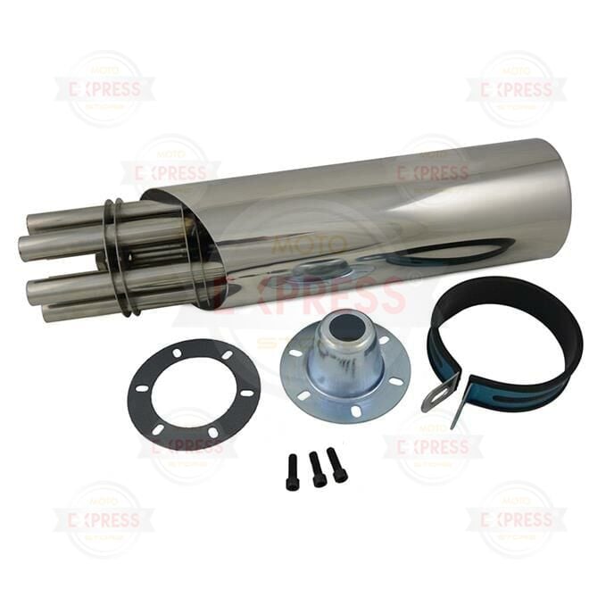 Minigun Model Büyük Krom Döner Motosiklet Dönen Egzozu Dp1