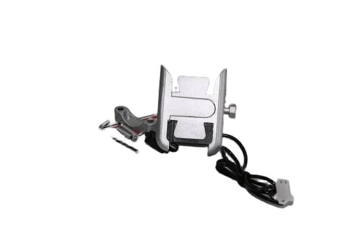 TELEFON MUHAFAZA BRAKETİ USB GİRİŞLİ GRİ