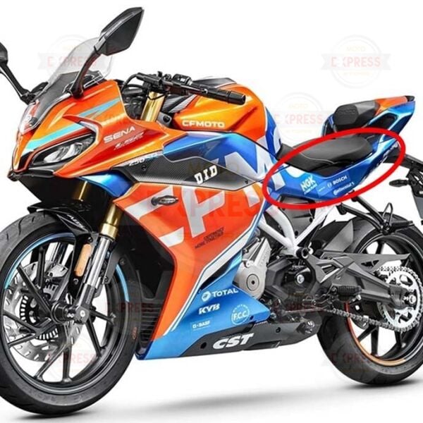 CFMoto 250SR 2023-2024 Turuncu İçin Sol Uzun Sele Altı Grenajı Paneli Mavi A