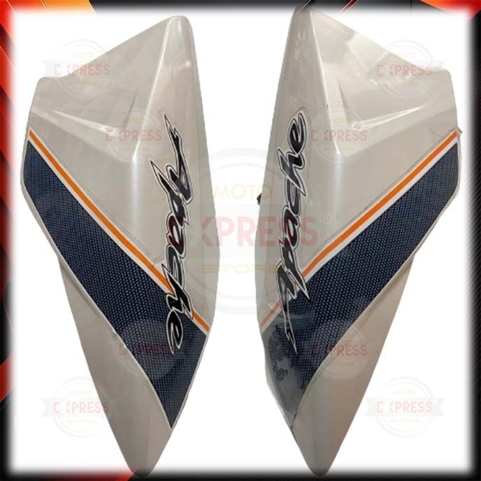 Tvs Apache RTR150 RTR180 2013-2016 Sağ Sol Depo Yanı Grenajı Beyaz-Siyah