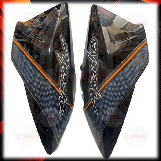 Tvs Apache RTR150 RTR180 2013-2016 Sağ Sol Depo Yanı Grenajı Siyah-Turuncu Ys