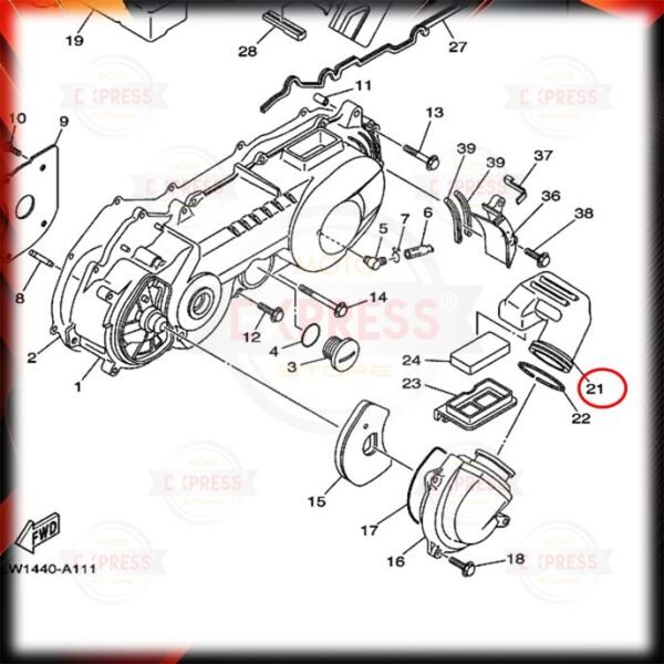 Yamaha Nouvo115 2003-2006 Debriyaj Hava Filtresi Hortumu A