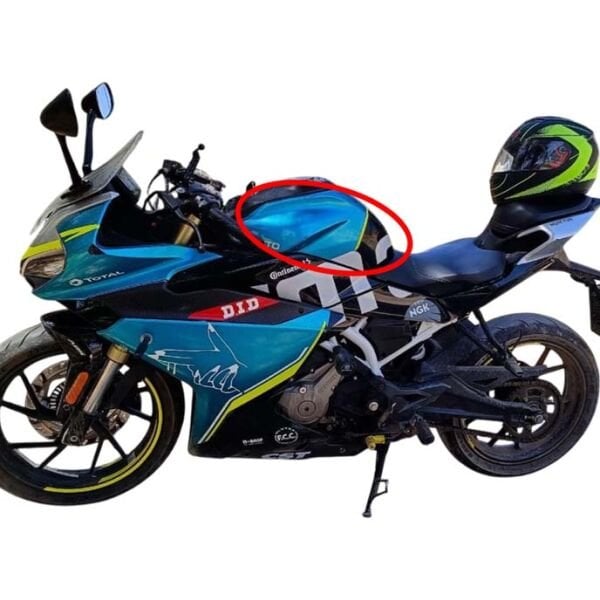 CFMoto 250SR 2020-2022 Sol Depo Yanı Grenajı Paneli Turkuaz-Mavi-Siyah A
