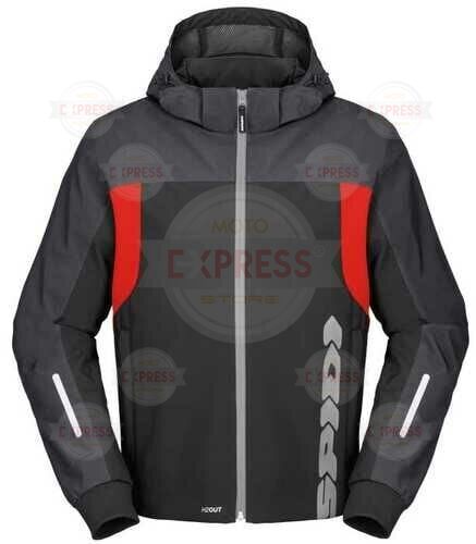Spıdı Hoodıe H2out II Ceket Siyah Kırmızı XL