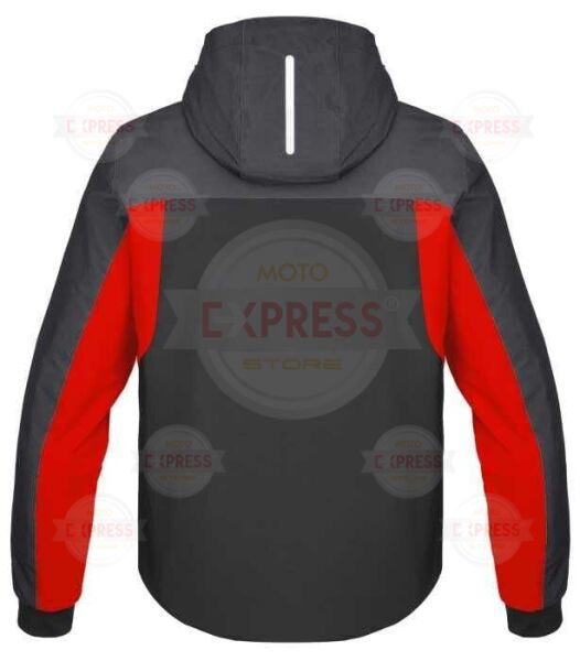 Spıdı Hoodıe H2out II Ceket Siyah Kırmızı XL
