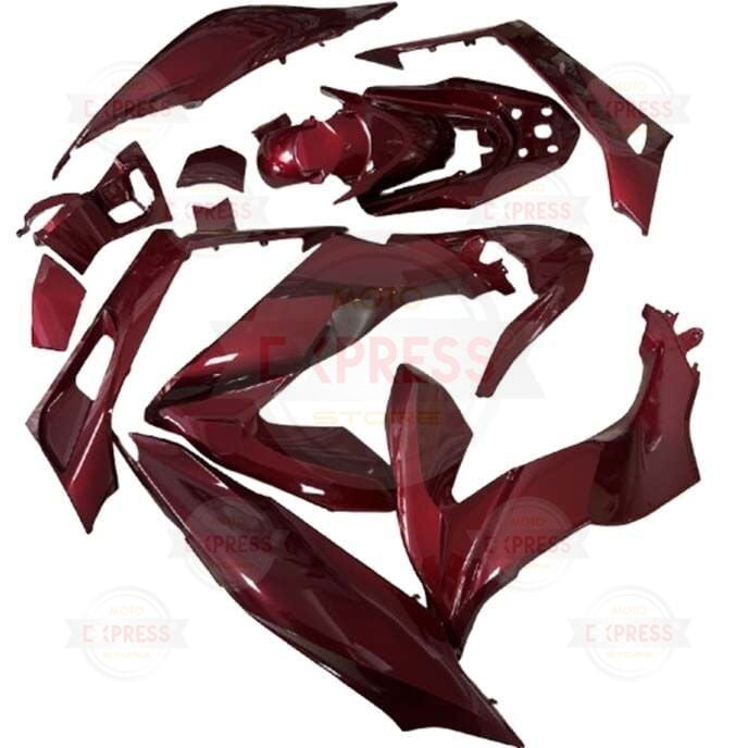 Honda Pcx125 2021-2024 Komple Grenaj Kaporta Seti Bordo-Kırmızı Cs