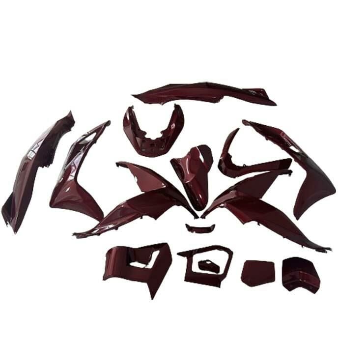 Honda Pcx125 Pcx150 2015-2017 Komple Grenaj Kaporta Seti Bordo-Kırmızı Cs