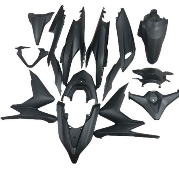 Rks Wildcat 125 2020-2024 Uyumlu Grenaj Kaporta Seti Mat Siyah Cs