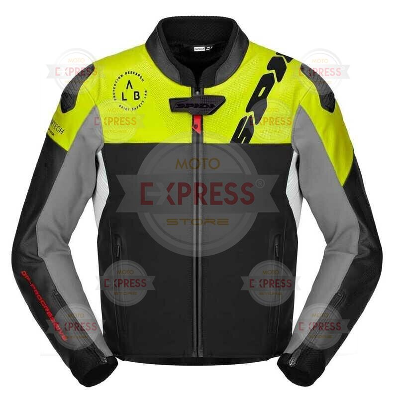 Spıdı Dp Progressıve Hybrıd Perforated Deri Ceket Sarı