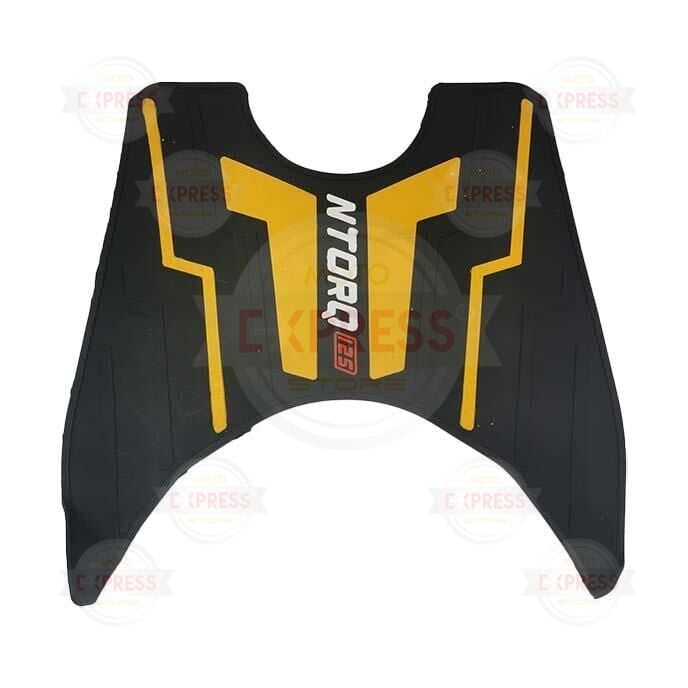 Tvs Ntorq 125 Lastik Alt Ayak Tabanı Basamak Paspas Aksesuar Sarı-Siyah