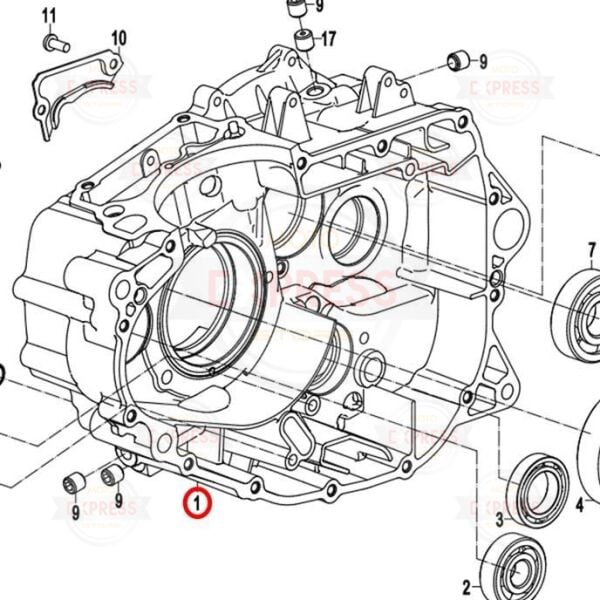 CFMoto 250NK 250CLX 250SR 2020-2025 Sağ Blok Motor Bloğu Karteri A