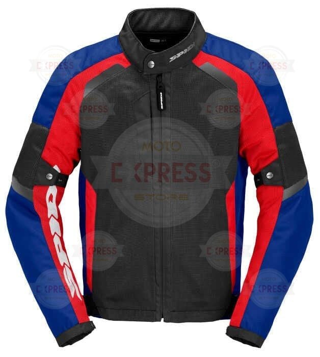 Spıdı  Tek Net Yazlık File Tekstil Ceket Mavi Kırmızı