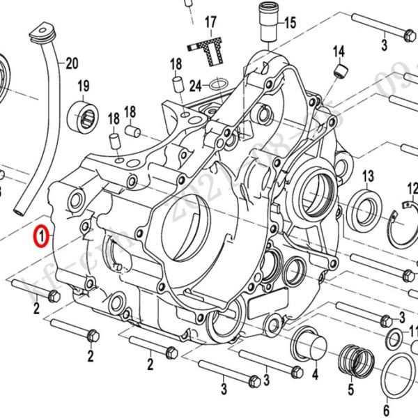 CFMoto 250NK 2023-2025 250CLX Sol Blok Motor Bloğu Karteri A