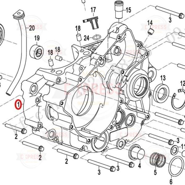 CFMoto 250NK 250SR 250CLX 2020-2025 Sol Blok Motor Bloğu Karteri A